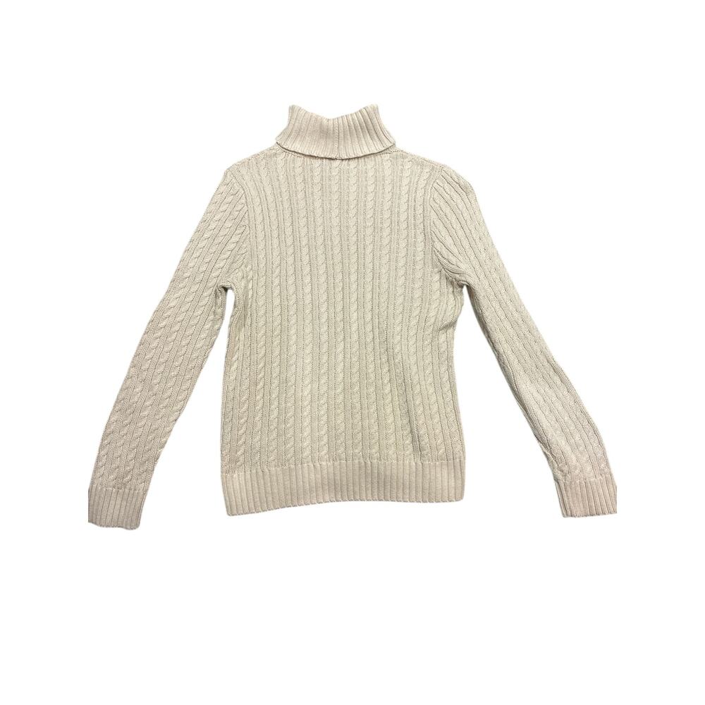 Chunky Cable Knit New England Turtleneck Sweater - Picture 3 of 3